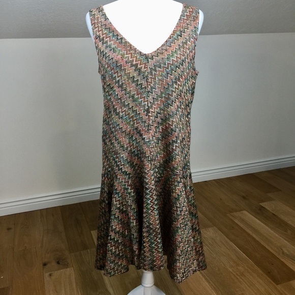 Anthropologie Maeve Swingy Chevron Westwater Dress - Picture 4 of 11